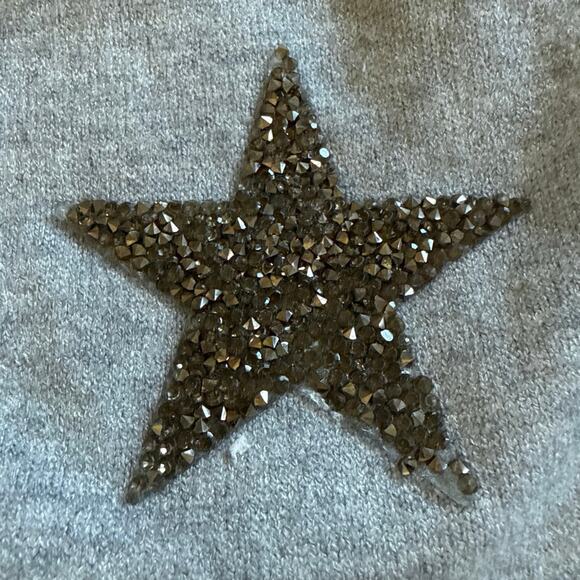 Women’s Lacomy Gray Star Viscose Oversized Italian Cardigan Sweater One Size - Picture 4 of 5